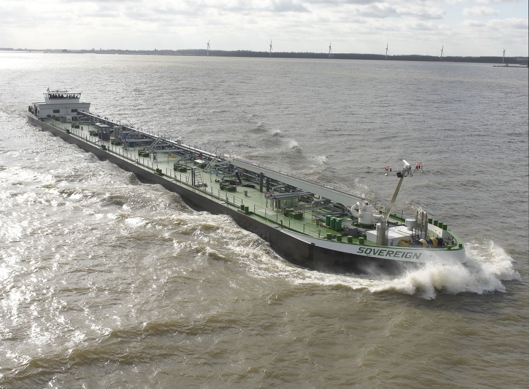 binnenvaartschip Sovereign niveauschakelaar