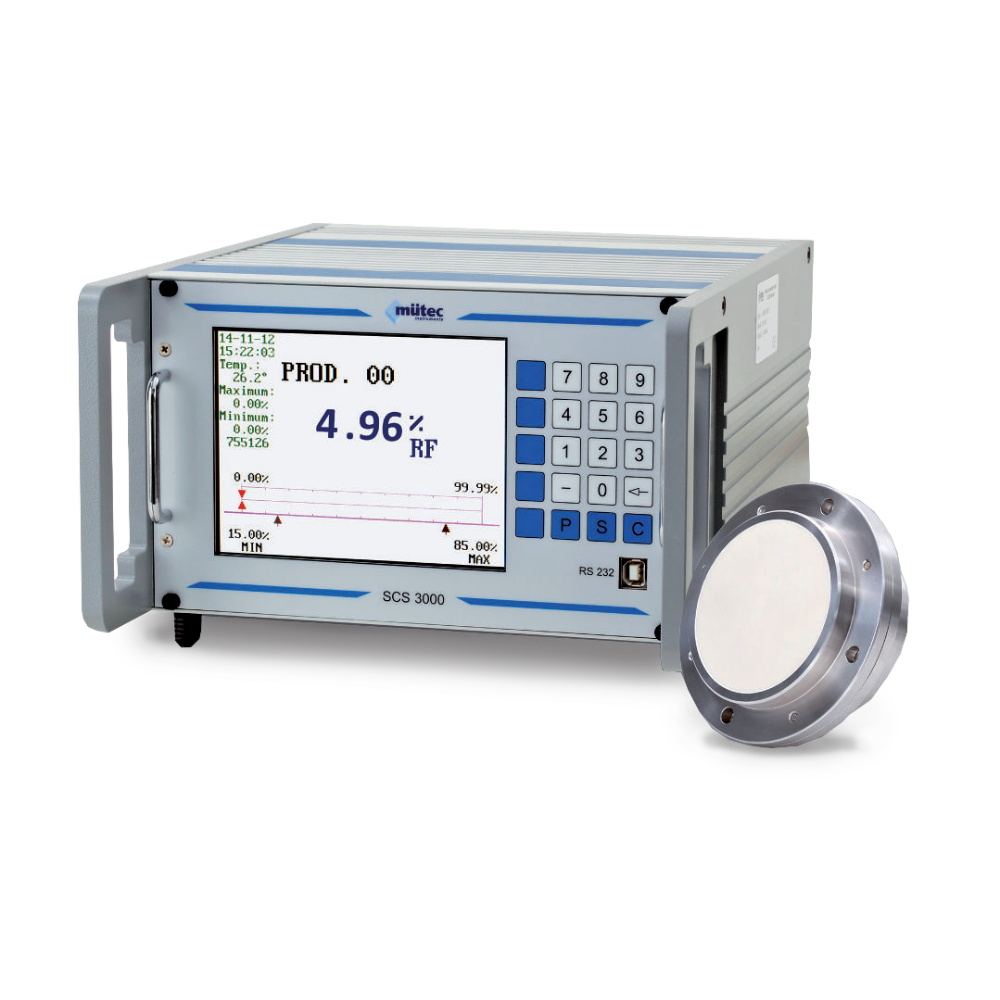 Mütec Humy 3000 - Continue inline vochtmeting van bulkmaterialen